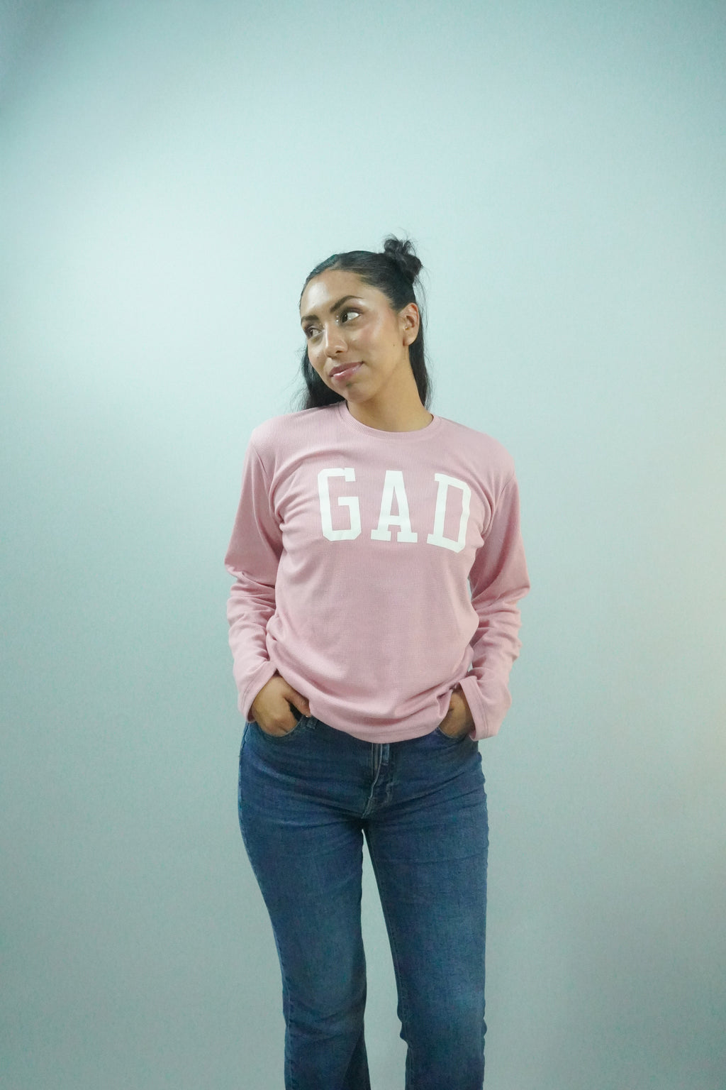 Camiseta de estilo de vida Waffer LS para mujer | Gadesh