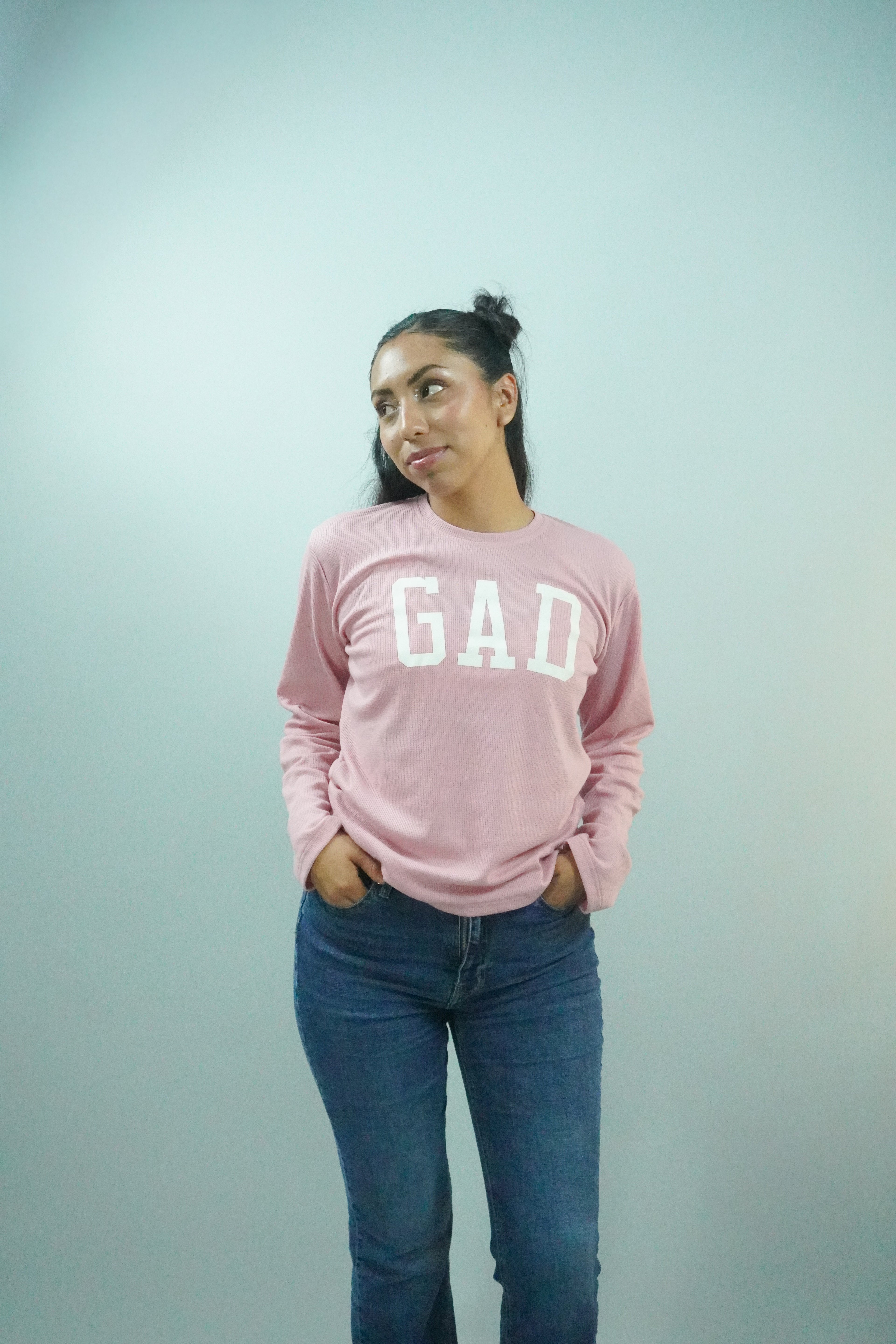 Camiseta de estilo de vida Waffer LS para mujer | Gadesh