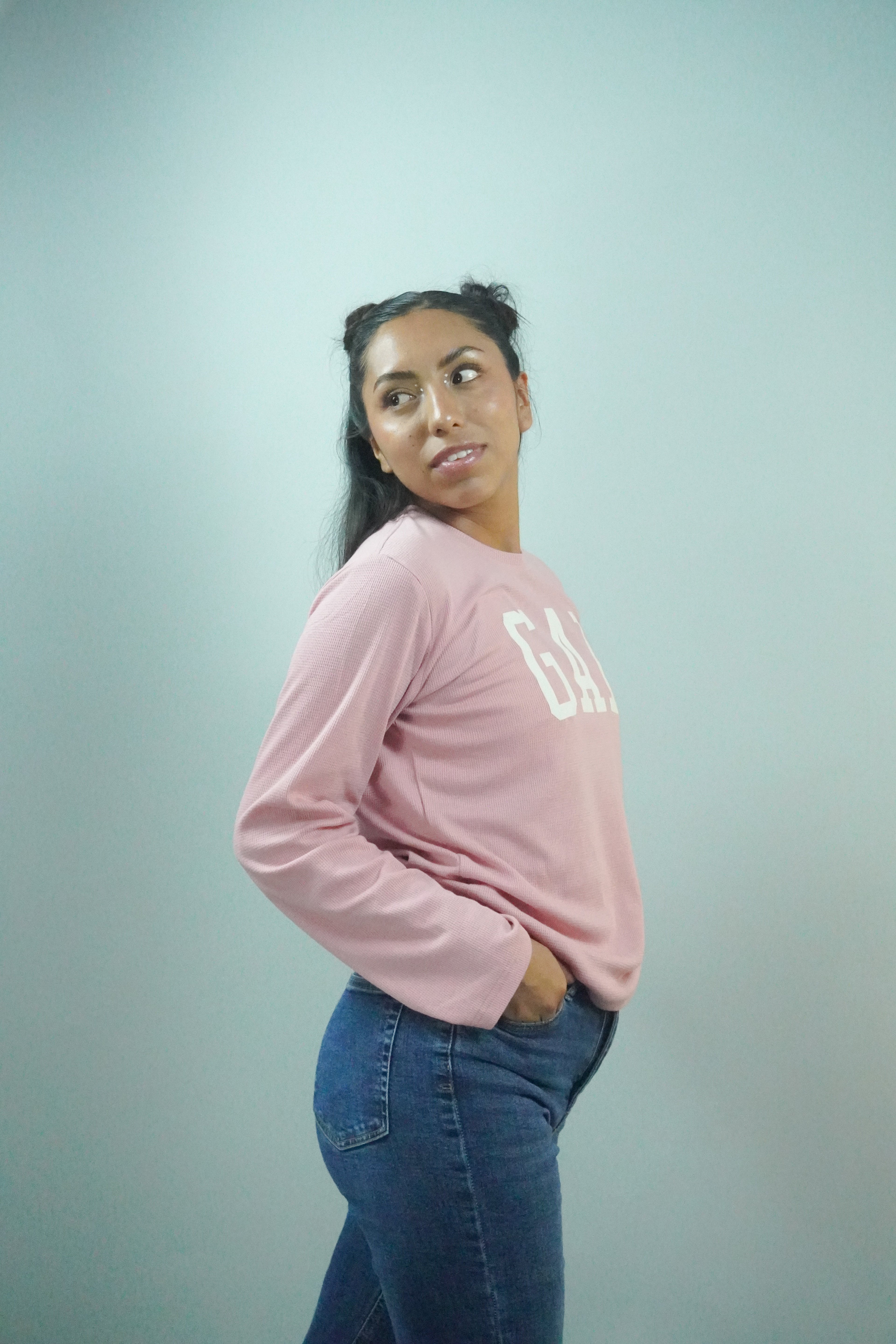 Camiseta de estilo de vida Waffer LS para mujer | Gadesh