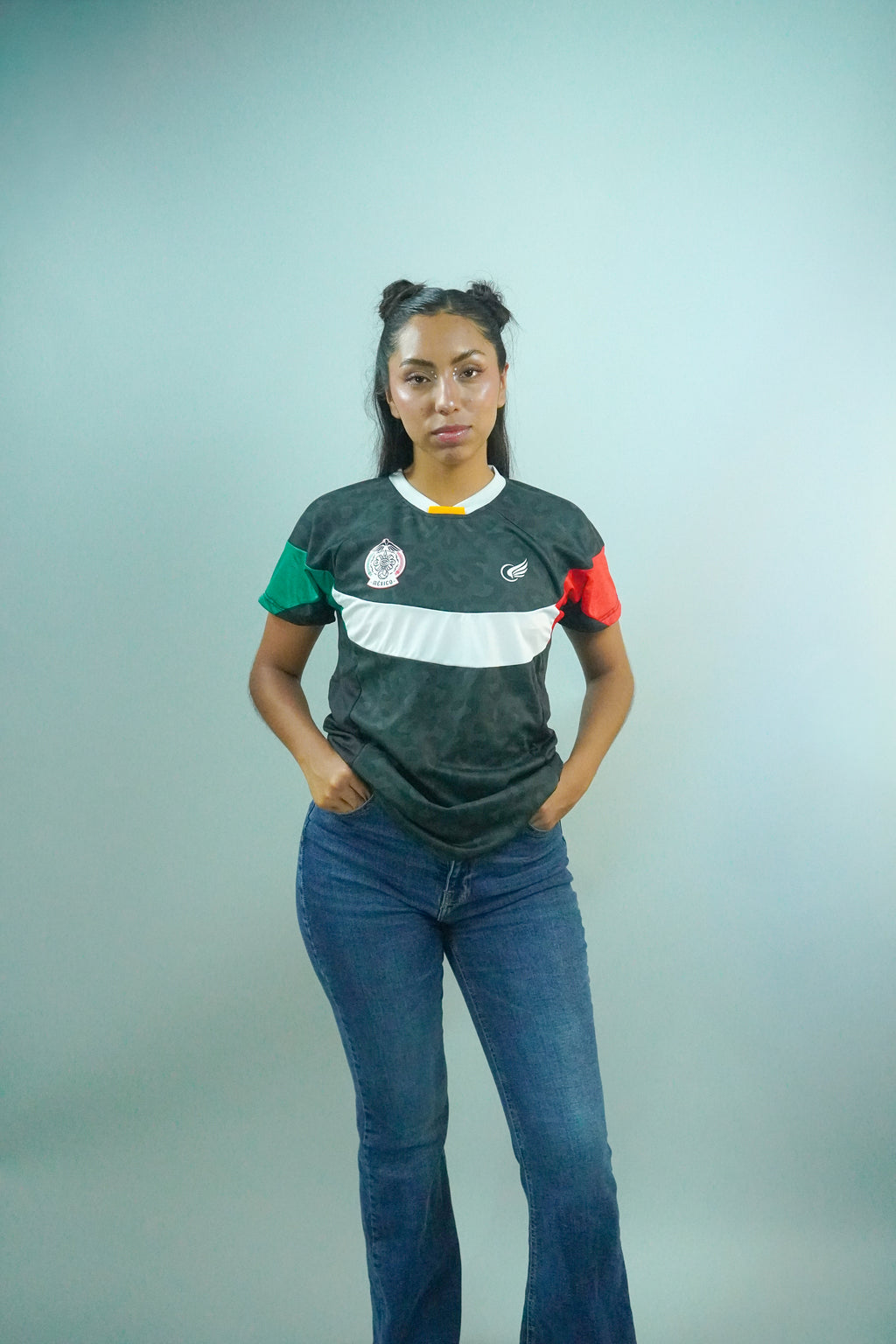 Camiseta Mexa Jersey "Tezcatlipoca" para mujer | Gadesh