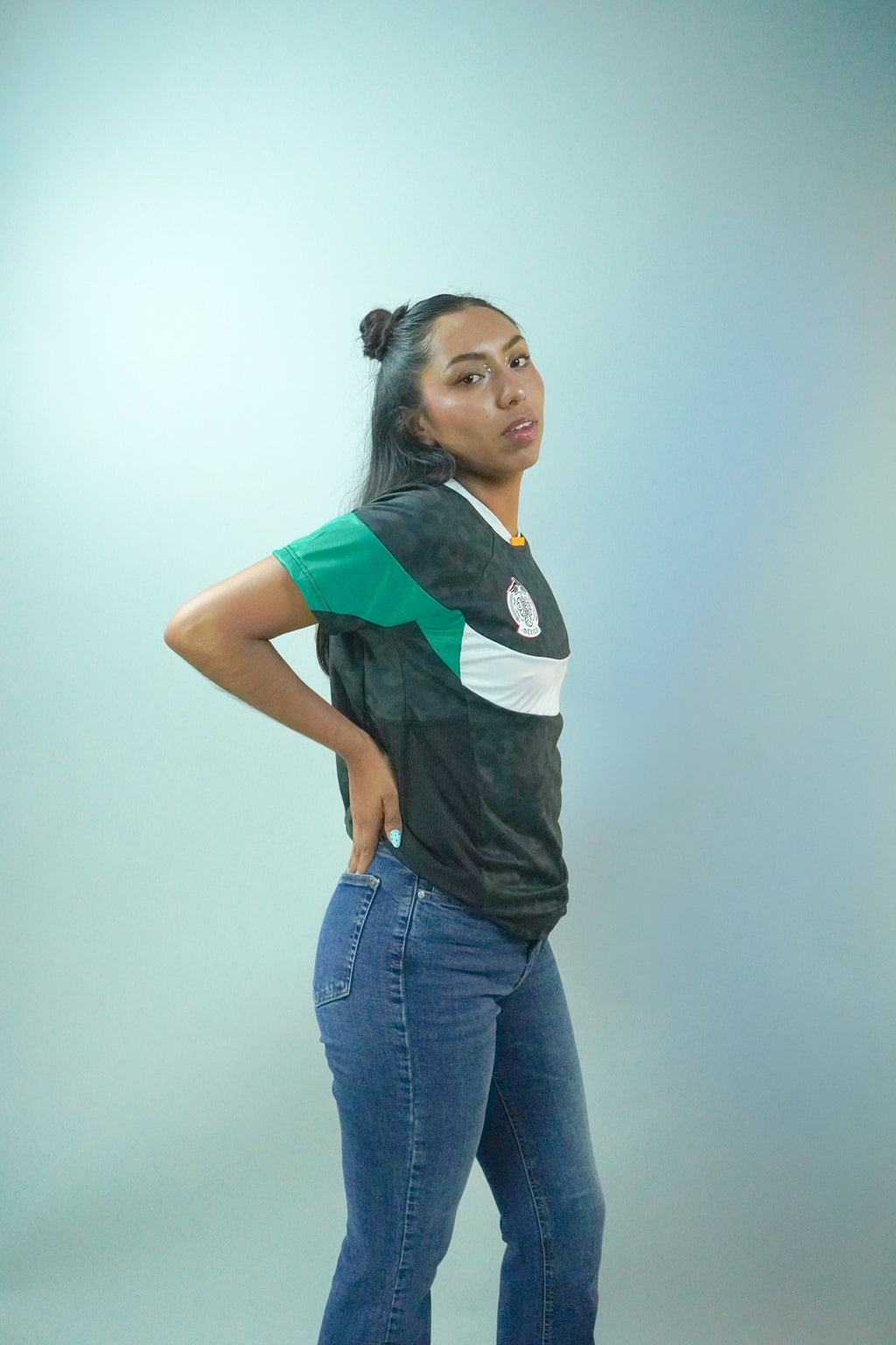 Camiseta Mexa Jersey "Tezcatlipoca" para mujer | Gadesh